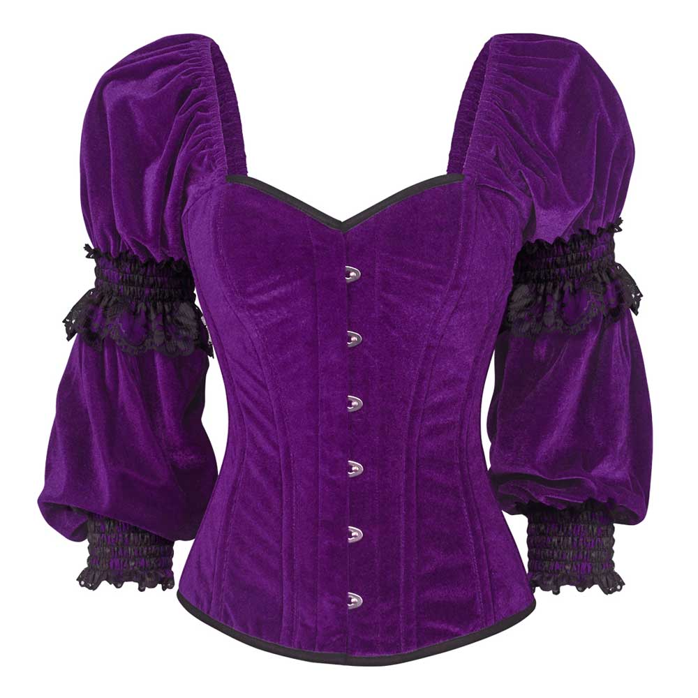 Attitude Corsets - Tibanna Overbust corset - Purple